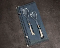 Posate insalata argento 2 pezzi in stile san marco usato ricondizionato Zanolli vintage