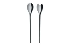 Posate insalata human collection acciaio 2 pezzi Alessi