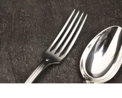 Posate legumi argento 2 pezzi in stile barocchino usato ricondizionato Zanolli vintage