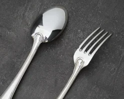 Posate legumi argento 2 pezzi in stile inglese usato ricondizionato Zanolli vintage