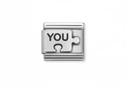 Puzzle you composable acciaio e argento Nomination