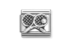 Racchette da tennis composable acciaio e argento Nomination