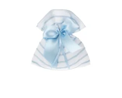 Sacchetto portaconfetti azzurro con fiocco azzurro Selezione zanolli