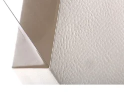 Scatola per bomboniera duo pelle bianco 11 x 11 x h16,5 Selezione zanolli