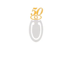 Segnalibro 50° anniversario argento Selezione zanolli