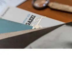 Segnalibro argento lettera t Selezione zanolli