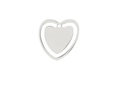 Segnalibro cuore argento Selezione zanolli