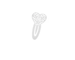 Segnalibro cuore silver plated Selezione zanolli