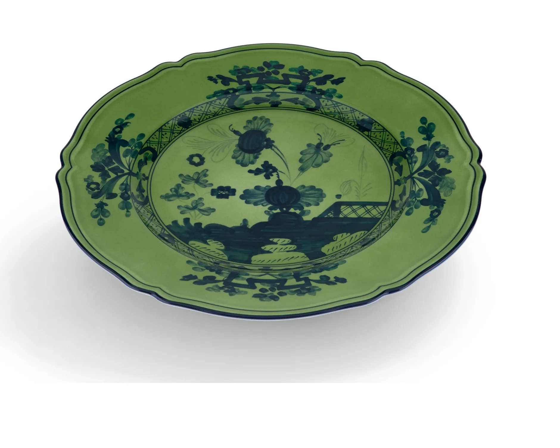 Segnaposto oriente italiano malachite porcellana Richard ginori