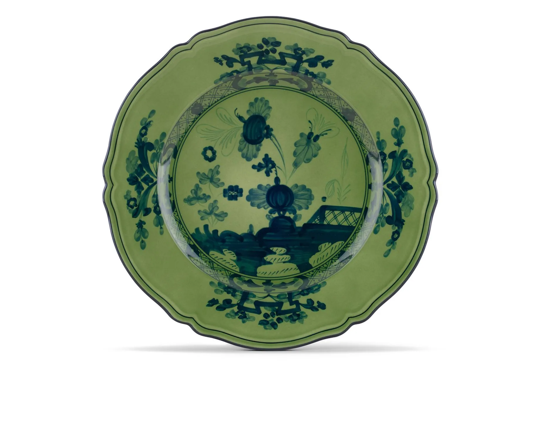 Segnaposto oriente italiano malachite porcellana Richard ginori
