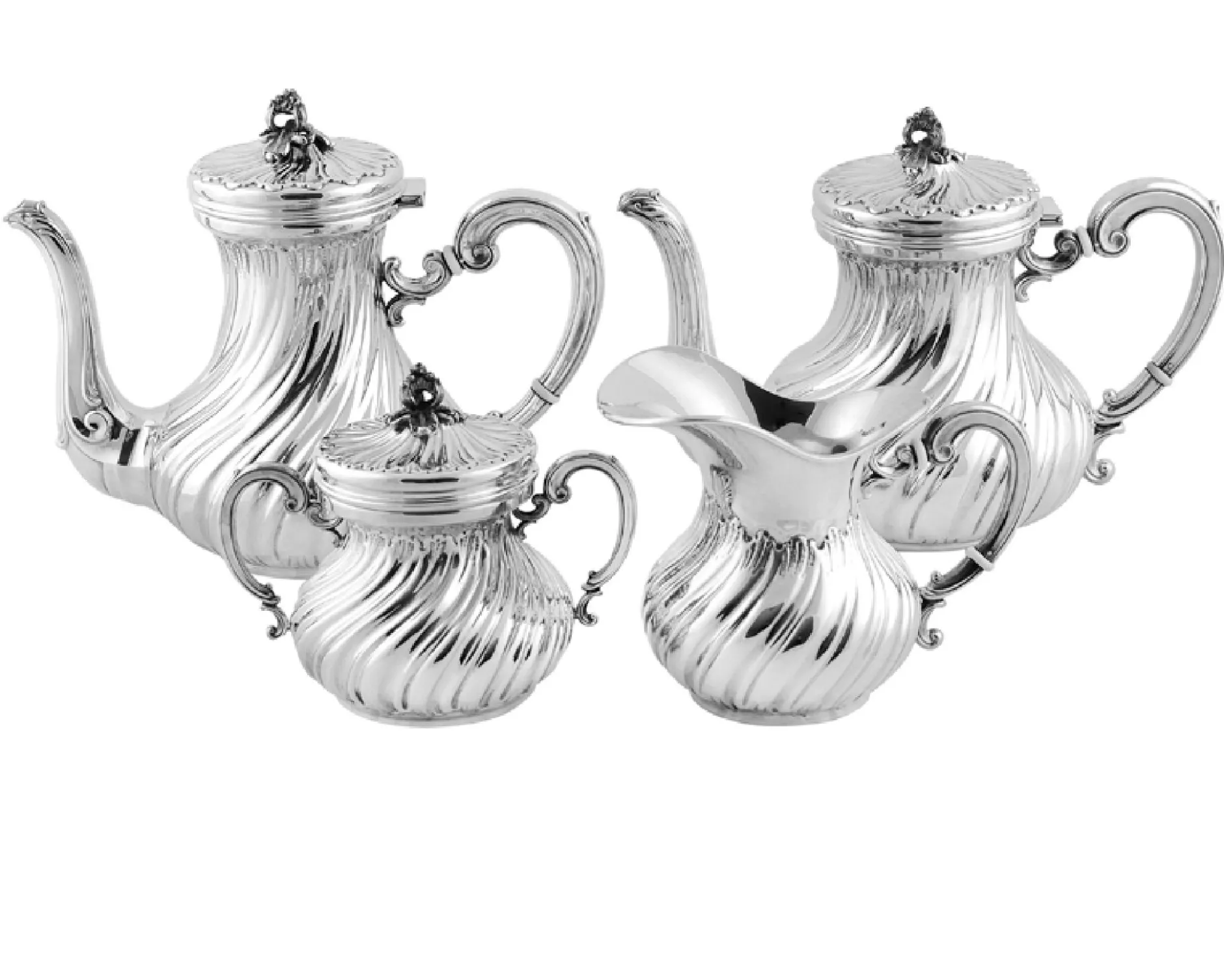 Servizio da caffè argenti d'arte argento per 12 persone Selezione zanolli