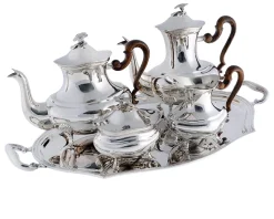 Servizio da caffè argento barocco piemontese Selezione zanolli