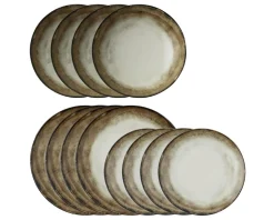 Servizio piatti shade earth porcellana 12 pezzi Arthur krupp
