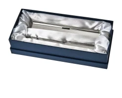 Set scrivania 2 pezzi silver plated tagliacarte, righello Selezione zanolli
