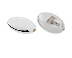 Set scrivania 3 pezzi silver plated temperino, forbici, cucitrice Selezione zanolli