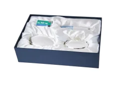 Set scrivania 3 pezzi silver plated temperino, forbici, cucitrice Selezione zanolli