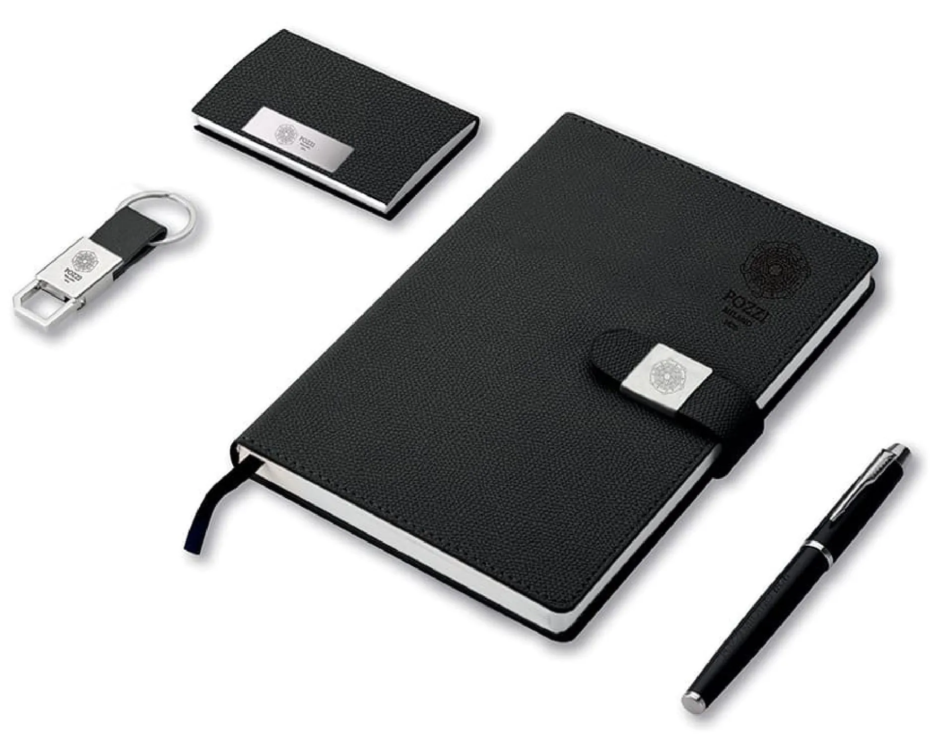 Set ufficio 4 pezzi nero Pozzi milano