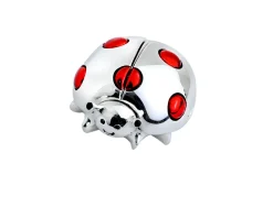 Soprammobile coccinella media con smalto rosso Selezione zanolli