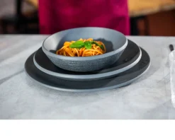Sottopiatto trama nero antracite Kartell