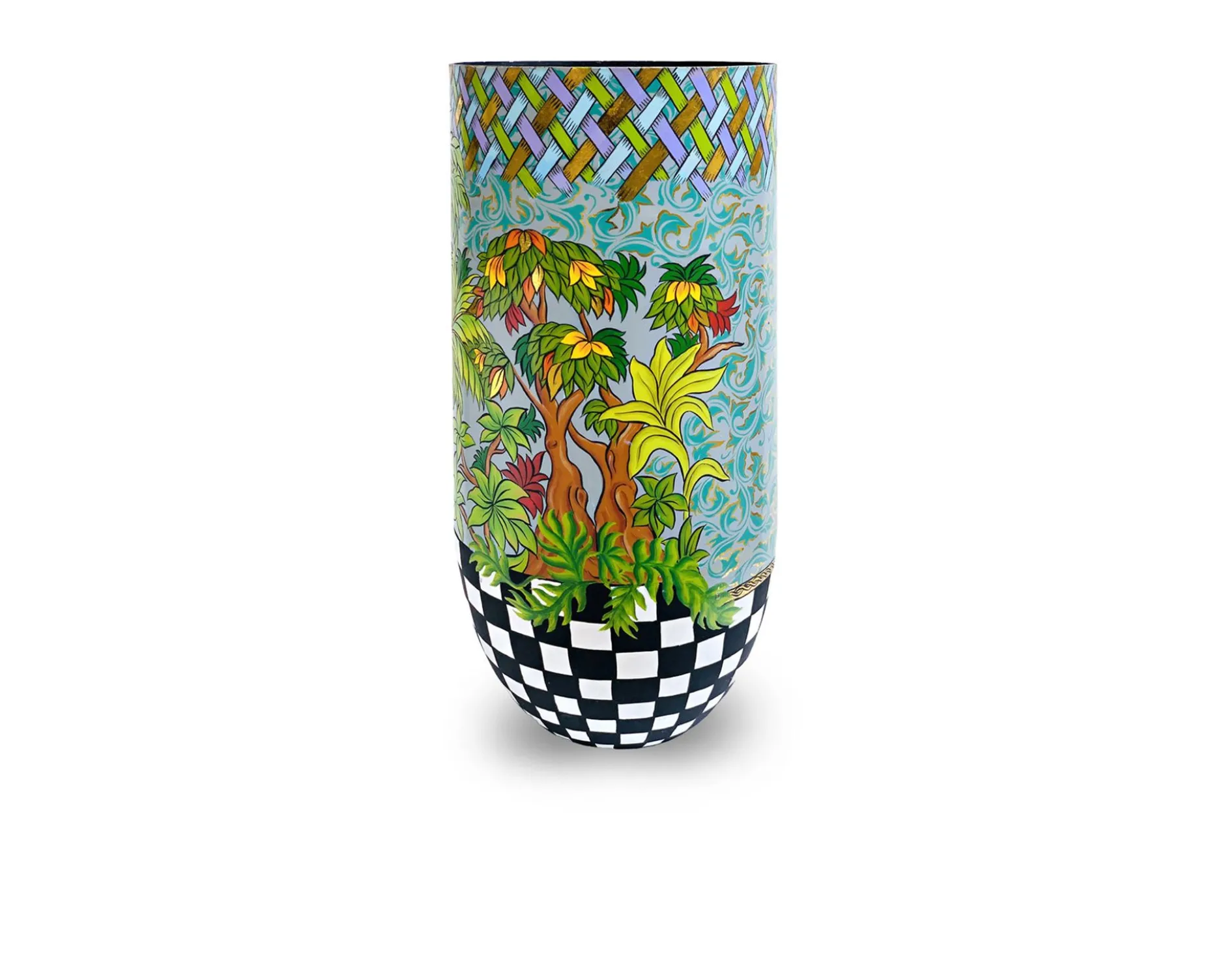 Sottovaso cachepot xl leaves dipinto a mano Tom's drag