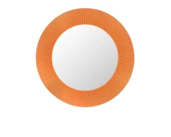 Specchio all saints colore arancio tangerine con luce integrata Kartell