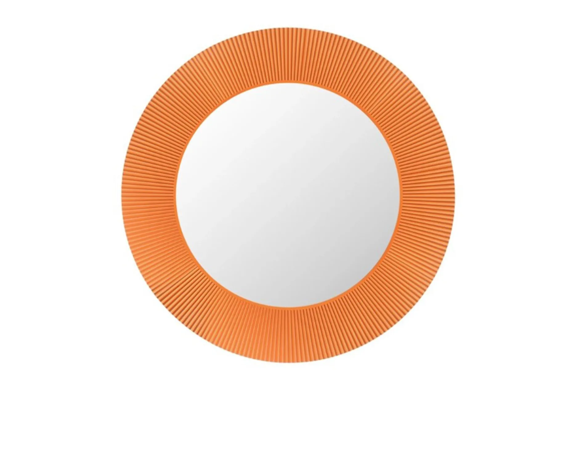 Specchio all saints colore arancio tangerine con luce integrata Kartell