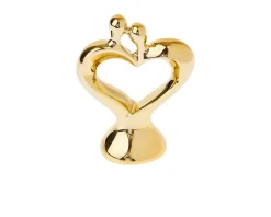 Statuina coppia cuore piccolo dorato Selezione zanolli