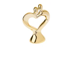 Statuina coppia cuore piccolo dorato Selezione zanolli