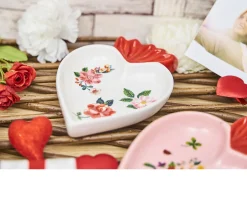 Svuotatasche la tavola scomposta porcellana con decoro floreale Bitossi home