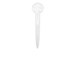 Tagliacarte e segnalibro albero della vita silver plated con ciuffo portaconfetti Selezione zanolli