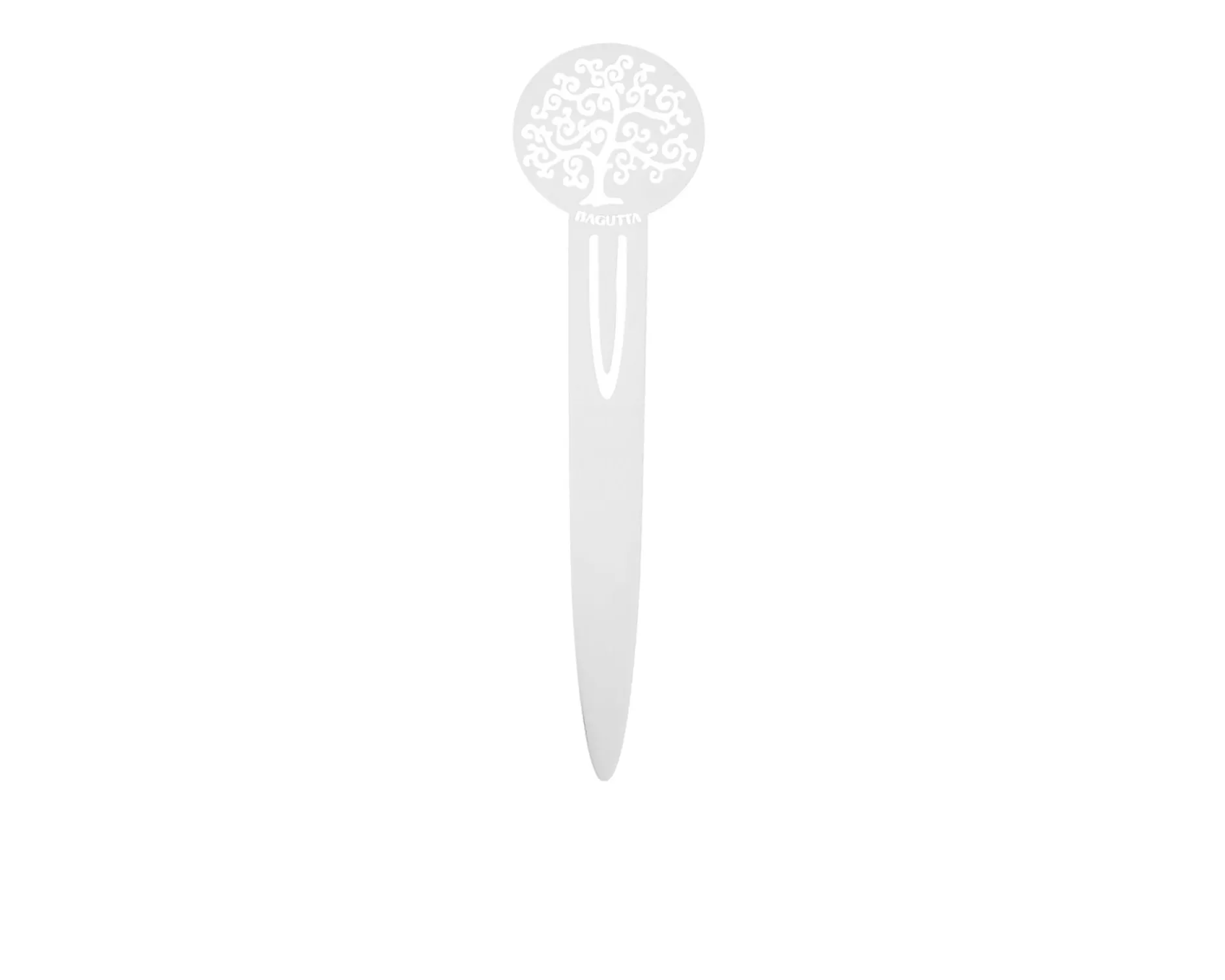 Tagliacarte e segnalibro albero della vita silver plated con ciuffo portaconfetti Selezione zanolli