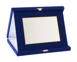 Targa silver plated con astuccio in velluto Selezione zanolli