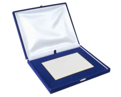 Targa silver plated con astuccio in velluto Selezione zanolli