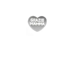 Targhetta grazie mamma silver plated Selezione zanolli