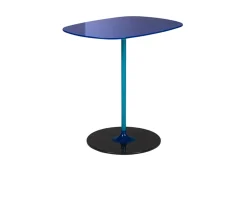 Tavolino thierry acciaio blu Kartell