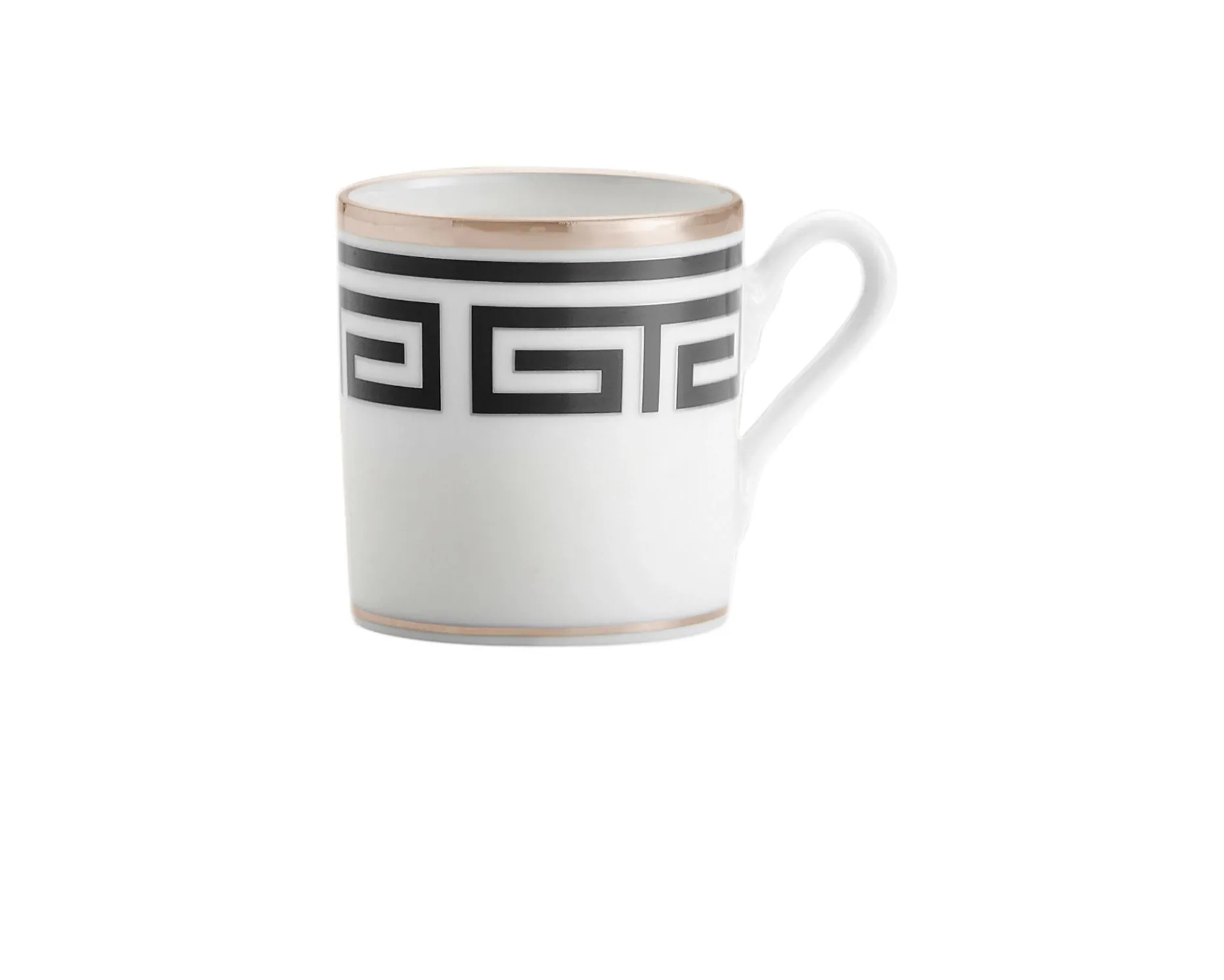 Tazza caffè labirinto nero porcellana Richard ginori