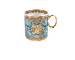 Tazza espresso la scala del palazzo porcellana verde con piattino Versace