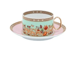 Tazza the le jardin porcellana con piattino Versace