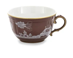 Tazza the oriente italiano castagna porcellana Richard ginori