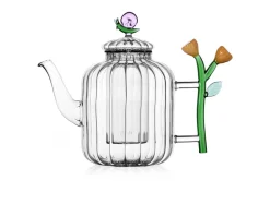 Teiera botanica ottica chiocciola e fiore ambra Ichendorf