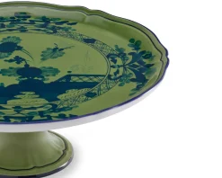 Tortiera oriente italiano malachite porcellana Richard ginori