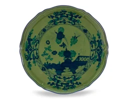 Tortiera oriente italiano malachite porcellana Richard ginori