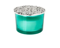 Vasetto margherite con coperchio argentato e tubo portanconfetti Selezione zanolli
