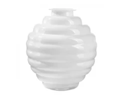 Vaso anelli opale bianco latte Onlylux