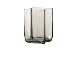 Vaso bosco vetro di murano acciaio Carlo moretti