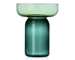 Vaso cilindrico piccolo aura verde-petrolio Ichendorf