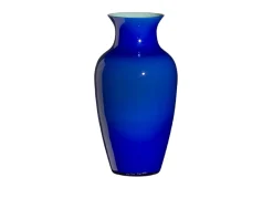 Vaso i cinesi vetro di murano laguna blu turchese Carlo moretti