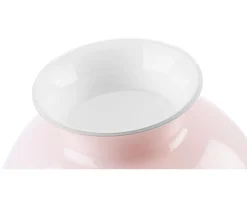 Vaso labuan vetro di murano colore rosa cipria e lattimo Venini