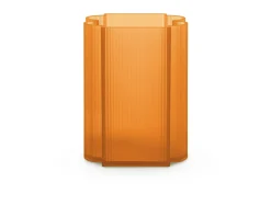 Vaso okra basso arancione Kartell
