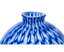 Vaso sfera balletton blu Murrina murano venezia